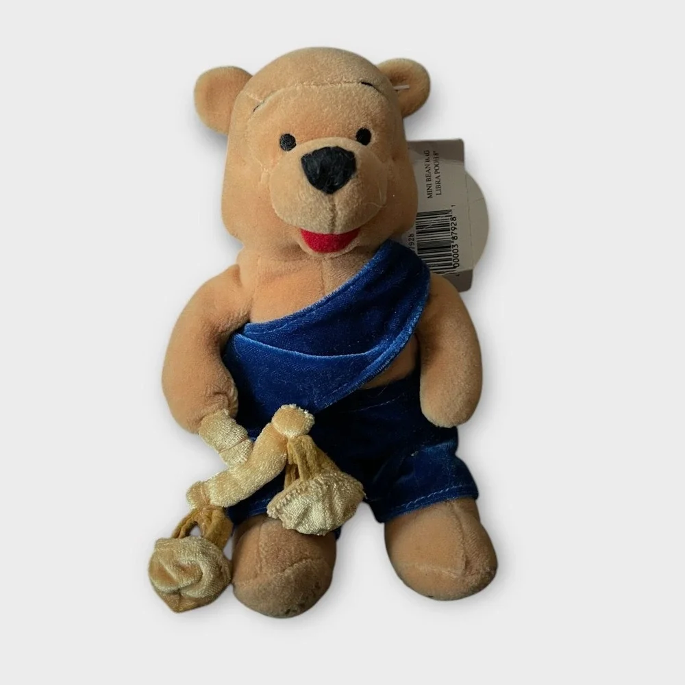 DISNEY STORE EXCLUSIVE WINNIE THE POOH ZODIAC HOROSCOPE LIBRA BEAN BAG PLUSH 8" - Picture 2 of 4